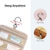 image:imageBAGSMART Toiletry Bag Hanging Travel Makeup Organizer with TSA Approved Transparent Cosmetic Bag Makeup Bag for Full Sized Toiletries LargePinkLight Blue