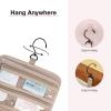 image:imageBAGSMART Toiletry Bag Hanging Travel Makeup Organizer with TSA Approved Transparent Cosmetic Bag Makeup Bag for Full Sized Toiletries LargePinkNavy