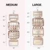 image:imageBAGSMART Toiletry Bag Hanging Travel Makeup Organizer with TSA Approved Transparent Cosmetic Bag Makeup Bag for Full Sized Toiletries LargePinkPink