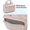 image:imageBAGSMART Toiletry Bag Hanging Travel Makeup Organizer with TSA Approved Transparent Cosmetic Bag Makeup Bag for Full Sized Toiletries LargePinkPink