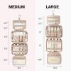 image:imageBAGSMART Toiletry Bag Hanging Travel Makeup Organizer with TSA Approved Transparent Cosmetic Bag Makeup Bag for Full Sized Toiletries LargePinkPink