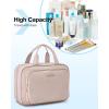 image:imageBAGSMART Toiletry Bag Hanging Travel Makeup Organizer with TSA Approved Transparent Cosmetic Bag Makeup Bag for Full Sized Toiletries LargePinkPink
