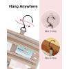 image:imageBAGSMART Toiletry Bag Hanging Travel Makeup Organizer with TSA Approved Transparent Cosmetic Bag Makeup Bag for Full Sized Toiletries LargePinkPurple