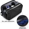 image:imageBAGSMART Toiletry Bag for Men Travel Toiletry Organizer Dopp Kit Waterresistant Shaving Bag for Toiletries Accessories Door Room EssentialsBlackbasicBlack