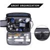 image:imageBAGSMART Toiletry Bag for Men Travel Toiletry Organizer Dopp Kit Waterresistant Shaving Bag for Toiletries Accessories Door Room EssentialsBlackbasicGreen