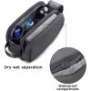 image:imageBAGSMART Toiletry Bag for Men Travel Toiletry Organizer Dopp Kit Waterresistant Shaving Bag for Toiletries Accessories Door Room EssentialsBlackbasicGrey