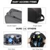 image:imageBAGSMART Toiletry Bag for Men Travel Toiletry Organizer Dopp Kit Waterresistant Shaving Bag for Toiletries Accessories Door Room EssentialsBlackbasicGrey