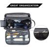 image:imageBAGSMART Toiletry Bag for Men Travel Toiletry Organizer Dopp Kit Waterresistant Shaving Bag for Toiletries Accessories Door Room EssentialsBlackbasicGrey