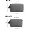 image:imageBAGSMART Toiletry Bag for Men Travel Toiletry Organizer Dopp Kit Waterresistant Shaving Bag for Toiletries Accessories Door Room EssentialsBlackbasicGrey