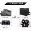image:imageBAGSMART Toiletry Bag for Men Travel Toiletry Organizer Dopp Kit Waterresistant Shaving Bag for Toiletries Accessories Door Room EssentialsBlackbasicGrey