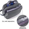 image:imageBAGSMART Toiletry Bag for Men Travel Toiletry Organizer Dopp Kit Waterresistant Shaving Bag for Toiletries Accessories Door Room EssentialsBlackbasicGreybasic