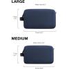 image:imageBAGSMART Toiletry Bag for Men Travel Toiletry Organizer Dopp Kit Waterresistant Shaving Bag for Toiletries Accessories Door Room EssentialsBlackbasicNavy Blue