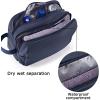 image:imageBAGSMART Toiletry Bag for Men Travel Toiletry Organizer Dopp Kit Waterresistant Shaving Bag for Toiletries Accessories Door Room EssentialsBlackbasicNavy Bluebasic