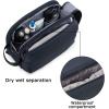 image:imageBAGSMART Toiletry Bag for Men Travel Toiletry Organizer Dopp Kit Waterresistant Shaving Bag for Toiletries Accessories Door Room EssentialsBlackbasicNavy Blue