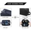 image:imageBAGSMART Toiletry Bag for Men Travel Toiletry Organizer Dopp Kit Waterresistant Shaving Bag for Toiletries Accessories Door Room EssentialsBlackbasicNavy Blue