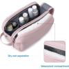 image:imageBAGSMART Toiletry Bag for Men Travel Toiletry Organizer Dopp Kit Waterresistant Shaving Bag for Toiletries Accessories Door Room EssentialsBlackbasicPink