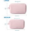 image:imageBAGSMART Toiletry Bag for Men Travel Toiletry Organizer Dopp Kit Waterresistant Shaving Bag for Toiletries Accessories Door Room EssentialsBlackbasicPink