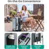 image:imageBAGSMART Top Opening Carry On Luggage 22x14x9 Airline Approved with TSA Lock Expandable 20 Inch Deep Compartment Hard Shell Suitcases with Double Spinner Wheels BlueSage Green