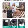 image:imageBAGSMART Top Opening Carry On Luggage 22x14x9 Airline Approved with TSA Lock Expandable 20 Inch Deep Compartment Hard Shell Suitcases with Double Spinner Wheels BlueBlack