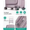image:imageBAGSMART Top Opening Carry On Luggage 22x14x9 Airline Approved with TSA Lock Expandable 20 Inch Deep Compartment Hard Shell Suitcases with Double Spinner Wheels BluePurple