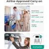 image:imageBAGSMART Top Opening Carry On Luggage 22x14x9 Airline Approved with TSA Lock Expandable 20 Inch Deep Compartment Hard Shell Suitcases with Double Spinner Wheels BlueSage Green