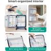 image:imageBAGSMART Top Opening Carry On Luggage 22x14x9 Airline Approved with TSA Lock Expandable 20 Inch Deep Compartment Hard Shell Suitcases with Double Spinner Wheels BlueBlue