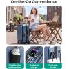 image:imageBAGSMART Top Opening Carry On Luggage 22x14x9 Airline Approved with TSA Lock Expandable 20 Inch Deep Compartment Hard Shell Suitcases with Double Spinner Wheels BlueBlue