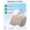 image:imageBAGSMART Tote Bag for Women 2 Set Tote Bag with Zipper Quilted Nurse Handbags for Work Travel College  20L Capacity 156 Laptop Bag with Cosmetic Bag Carry on Bag Nurse Gym BagGreen