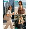 image:imageBAGSMART Tote Bag for Women 2Pc Puffer Tote Bag with Zipper Quilted Work Tote Teacher Bag Shoulder Handbag  Beach Tote Diaper Bag Tote for Travel Gym Lightweight Fit 156 Laptop 21L Medium ToteBlack