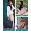 image:imageBAGSMART Tote Bag for Women Foldable Tote Bag With Zipper Travel Shoulder Bag Handbag for WorkBaby Pink