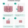 image:imageBAGSMART Tote Bag for Women Foldable Tote Bag With Zipper Travel Shoulder Bag Handbag for WorkDark Pink