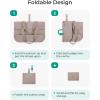image:imageBAGSMART Tote Bag for Women Foldable Tote Bag With Zipper Travel Shoulder Bag Handbag for WorkGrayish Brown165l X 6wx 14h