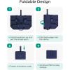 image:imageBAGSMART Tote Bag for Women Foldable Tote Bag With Zipper Travel Shoulder Bag Handbag for WorkNavy Blue