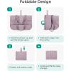 image:imageBAGSMART Tote Bag for Women Foldable Tote Bag With Zipper Travel Shoulder Bag Handbag for WorkPurple