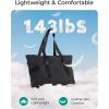 image:imageBAGSMART Tote Bag for Women Tote Bag with Zipper Work Tote with Compartments Nurse Shoulder Hanbag for Travel GymAblackmedium28l