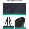 image:imageBAGSMART Tote Bag for Women Tote Bag with Zipper Work Tote with Compartments Nurse Shoulder Hanbag for Travel GymAblacksmall24l