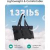 image:imageBAGSMART Tote Bag for Women Tote Bag with Zipper Work Tote with Compartments Nurse Shoulder Hanbag for Travel GymAblacksmall24l