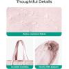 image:imageBAGSMART Tote Bag for Women Tote Bag with Zipper Work Tote with Compartments Nurse Shoulder Hanbag for Travel GymBbaby Pinkmedium28l