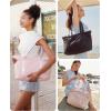 image:imageBAGSMART Tote Bag for Women Tote Bag with Zipper Work Tote with Compartments Nurse Shoulder Hanbag for Travel GymBbaby Pinksmall24l