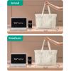 image:imageBAGSMART Tote Bag for Women Tote Bag with Zipper Work Tote with Compartments Nurse Shoulder Hanbag for Travel GymDbeigesmall24l