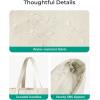 image:imageBAGSMART Tote Bag for Women Tote Bag with Zipper Work Tote with Compartments Nurse Shoulder Hanbag for Travel GymDbeigesmall24l