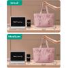 image:imageBAGSMART Tote Bag for Women Tote Bag with Zipper Work Tote with Compartments Nurse Shoulder Hanbag for Travel GymEdark Pinksmall24l