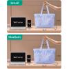 image:imageBAGSMART Tote Bag for Women Tote Bag with Zipper Work Tote with Compartments Nurse Shoulder Hanbag for Travel GymFpurplesmall24l