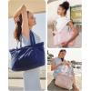 image:imageBAGSMART Tote Bag for Women Tote Bag with Zipper Work Tote with Compartments Nurse Shoulder Hanbag for Travel GymGnavy Bluesmall24l