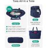 image:imageBAGSMART Tote Bag for Women Tote Bag with Zipper Work Tote with Compartments Nurse Shoulder Hanbag for Travel GymGnavy Bluesmall24l
