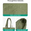 image:imageBAGSMART Tote Bag for Women Tote Bag with Zipper Work Tote with Compartments Nurse Shoulder Hanbag for Travel GymJarmy Greensmall24l