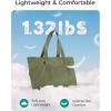 image:imageBAGSMART Tote Bag for Women Tote Bag with Zipper Work Tote with Compartments Nurse Shoulder Hanbag for Travel GymJarmy Greensmall24l