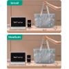 image:imageBAGSMART Tote Bag for Women Tote Bag with Zipper Work Tote with Compartments Nurse Shoulder Hanbag for Travel GymKgreysmall24l
