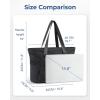 image:imageBAGSMART Tote Bag for Women Tote Bag with Zipper Work Tote with Compartments Nurse Shoulder Hanbag for Travel GymMblacksmall