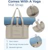 image:imageBAGSMART Tote Bag for Women Tote Bag with Zipper Work Tote with Compartments Nurse Shoulder Hanbag for Travel GymNgrayish Brownsmall